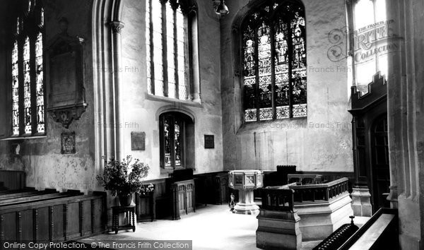 Photo of Chippenham, The Baptistery, St Andrew's Church c.1955