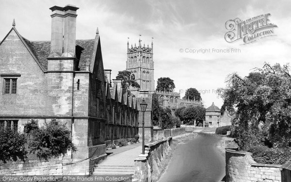 Photo of Chipping Campden, Almshouses And Church c.1949
