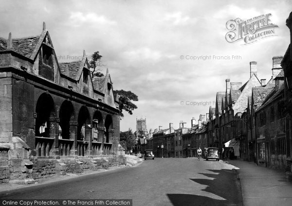 Photo of Chipping Campden, Market Hall And High Street 1949