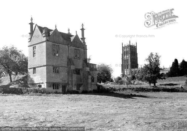 Photo of Chipping Campden, Old Campden House And Church c.1955