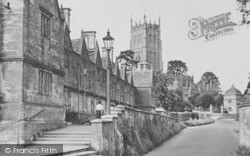 St James' Church And Terrace c.1950, Chipping Campden