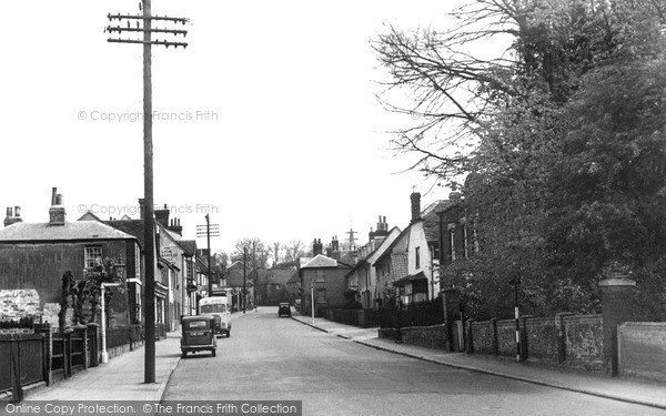 Photo of Chipping Ongar, High Street c.1955