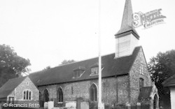 Parish Church c.1955, Chipping Ongar