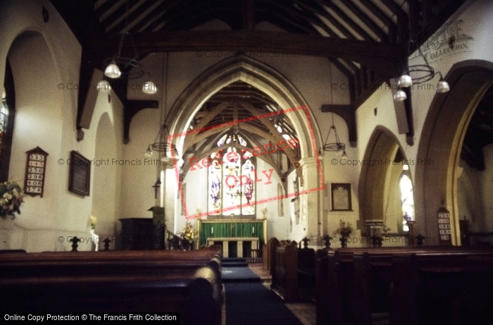 Photo of Chipping Ongar, St Martin Of Tours Church, Interior 1989