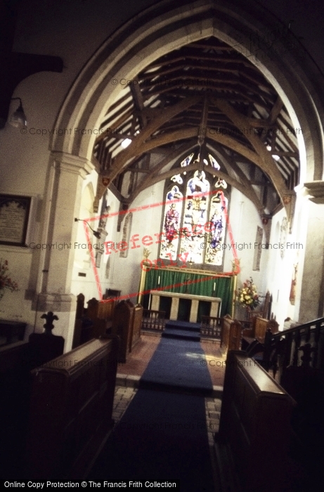 Photo of Chipping Ongar, St Martin Of Tours Church, Interior 1989