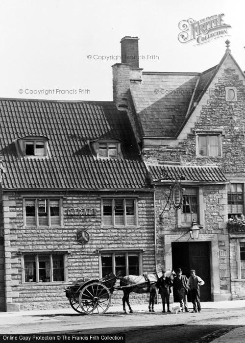 Photo of Chipping Sodbury, A Horse And Cart By The Portcullis Hotel 1904