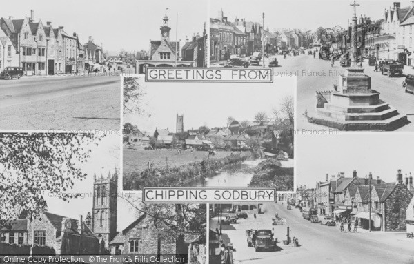 Photo of Chipping Sodbury, Composite c.1955