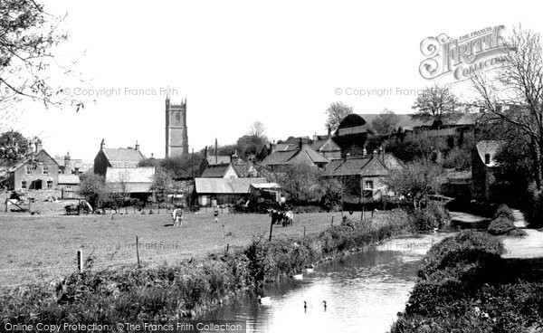 Photo of Chipping Sodbury, St John's Church From The River Frome c.1955
