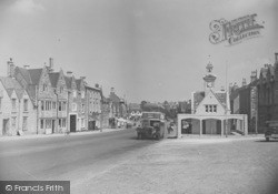 The Clock And High Street c.1955, Chipping Sodbury