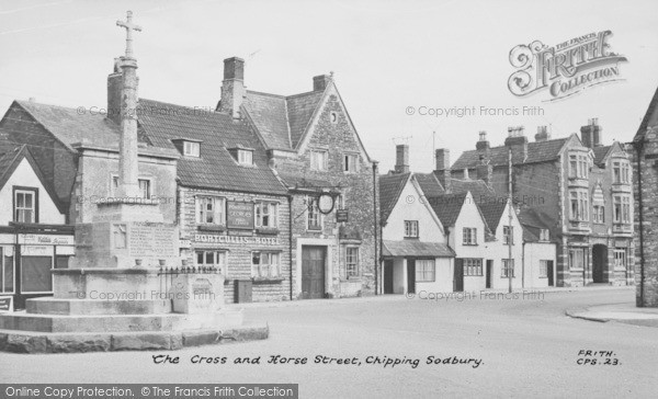 Photo of Chipping Sodbury, The Cross And Horse Street c.1960