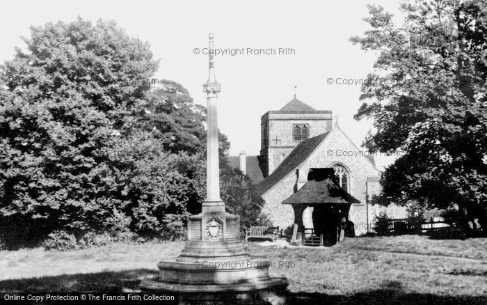 Photo of Chipstead, St Margaret's Church and War Memorial c1960