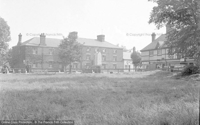 Photo of Chirk, The Memorial And Hand Hotel 1953