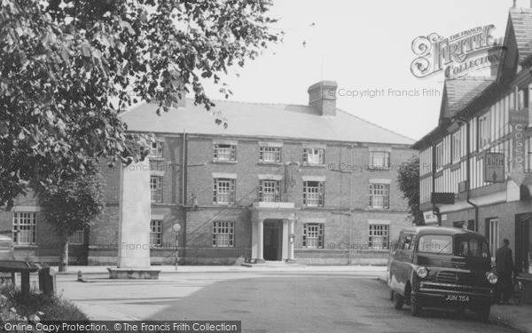 Photo of Chirk, The Memorial And Hand Hotel 1953