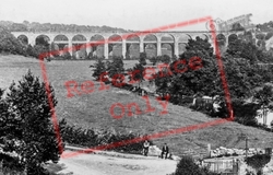 Viaduct From Glyn Valley c.1880, Chirk