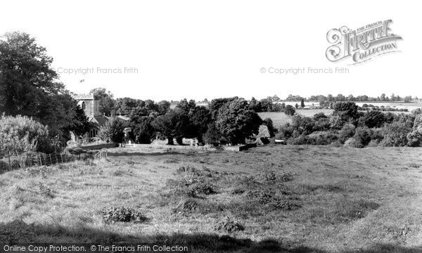 Photo of Chiseldon, The Church And General View c.1960