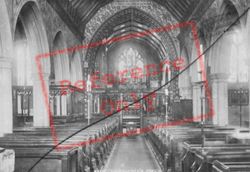 St Nicholas' Church Interior 1900, Chislehurst