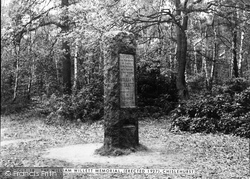 The William Willett Memorial (Erected 1927) c.1955, Chislehurst