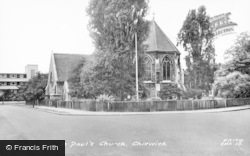 St Paul's Church c.1960, Chiswick