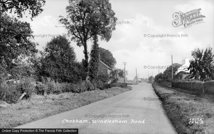 Photo of Chobham, Windlesham Road c.1955
