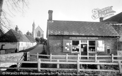 St Nicholas's Church And Post Office c.1955, Cholderton