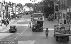 Bus In The High Street c.1955, Christchurch