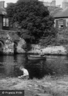 Fishing By The Bridge c.1955, Christchurch