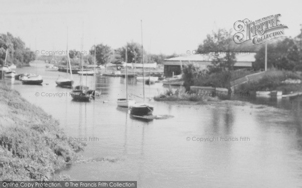 Photo of Christchurch, From Bridge c.1955