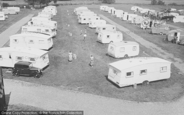 Photo of Christchurch, Grove Farm Meadow Caravan Site c.1955