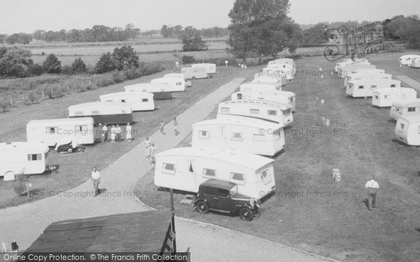 Photo of Christchurch, Grove Farm Meadow Caravan Site c.1955