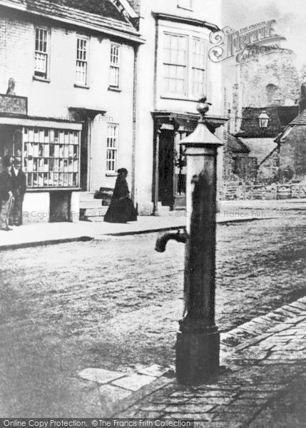 Photo of Christchurch, High Street Pump c.1865