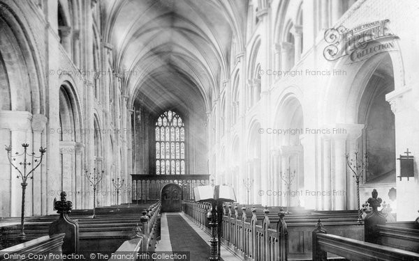 Photo of Christchurch, Nave West 1892