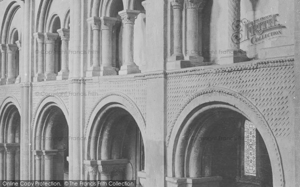Photo of Christchurch, Priory Church, Columns In Nave 1890