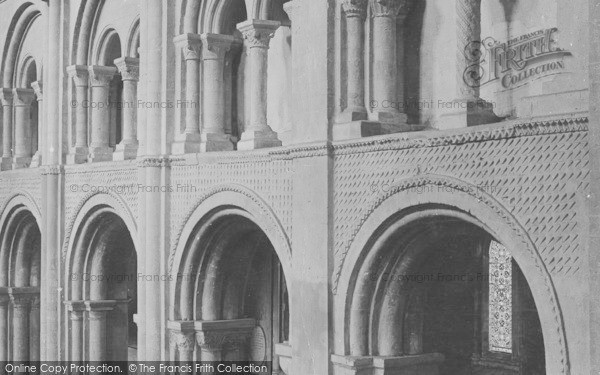 Photo of Christchurch, Priory Church, Columns In Nave 1890