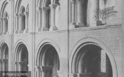 Priory Church, Columns In Nave 1890, Christchurch