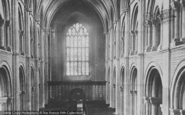 Photo of Christchurch, Priory Church, Nave West 1890