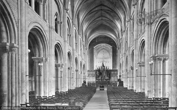 Photo of Christchurch, Priory Church, The Nave 1918