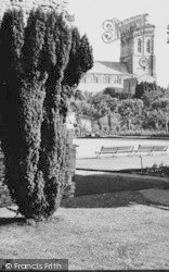 Priory From Castle Garden c.1955, Christchurch