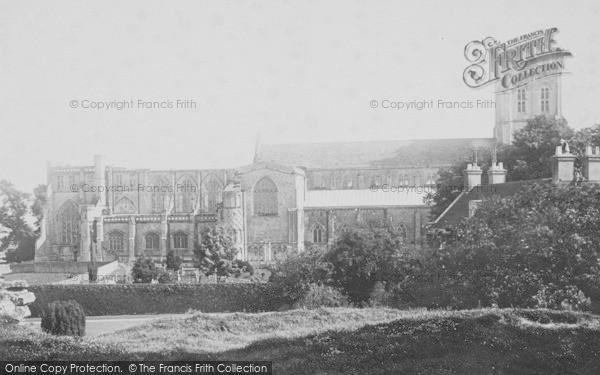 Photo of Christchurch, Priory From Castle Hill 1890