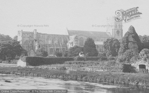 Photo of Christchurch, Priory From The Bridge 1890
