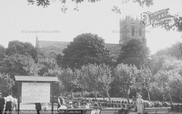 Photo of Christchurch, Priory Gardens c.1950