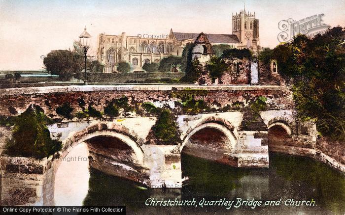 Photo of Christchurch, Quartley Bridge And Church c.1900
