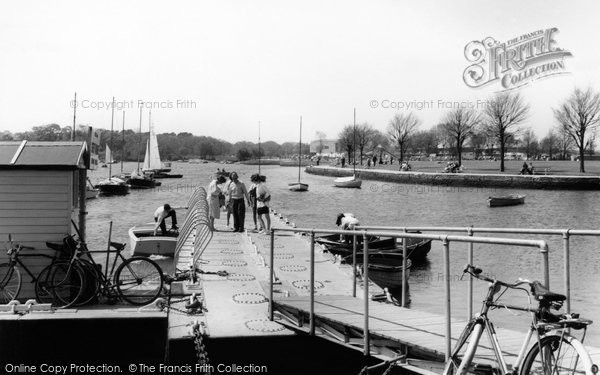 Photo of Christchurch, The Boat Hire Pontoon At Christchurch Quay c.1960