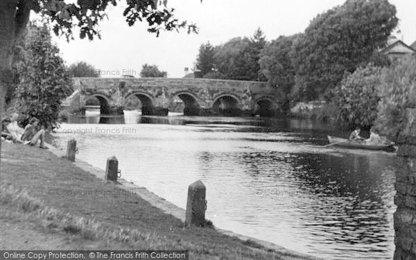 Photo of Christchurch, The Bridge c.1955