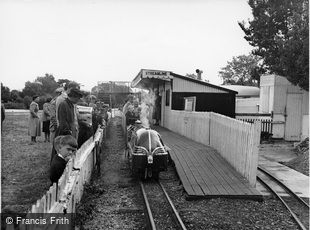 Christchurch, the Miniature Railway, Wick Ferry Holiday Camp c1955