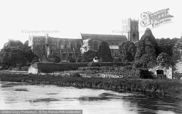 Photo of Christchurch, The Priory, From The Bridge 1890