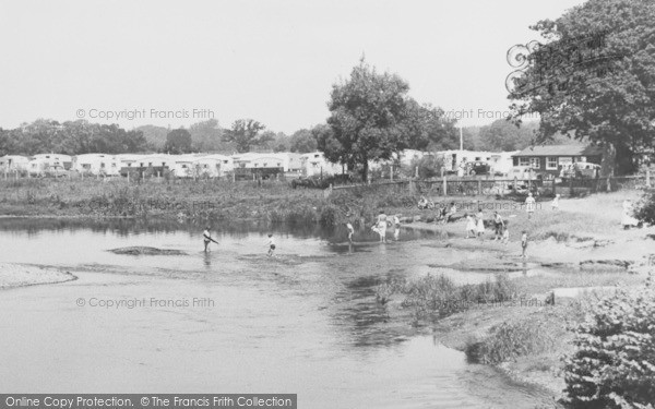 Photo of Christchurch, The River, Grove Farm Meadow Caravan Park c.1955