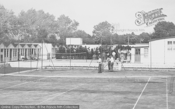 Photo of Christchurch, The Tennis Courts, Wick Ferry Holiday Camp c.1955