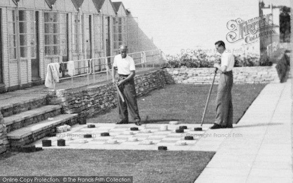 Photo of Christchurch, Wick Ferry Holiday Camp, Playing Draughts c.1955