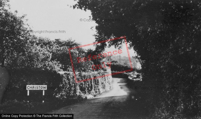 Photo of Christow, Village Approach c.1965