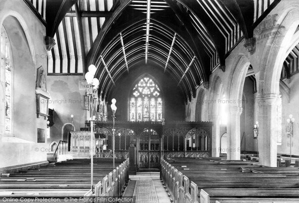 Photo of Chudleigh, Church Interior 1907